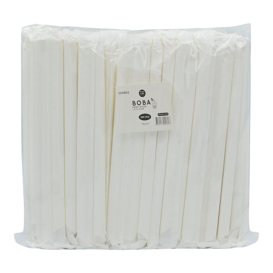 BOBA PAPER STRAW 1.2 X 21CM (200PCS) 10 x 200pcs BOBO CHA
