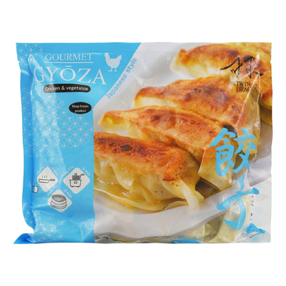 FROZEN CHICKEN & VEGETABLE GYOZA 10 x 600g TWIN DRAGON