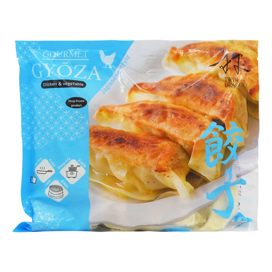 FROZEN CHICKEN & VEGETABLE GYOZA 10 x 600g TWIN DRAGON