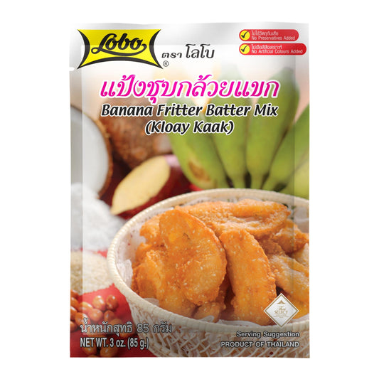 BANANA FRITTER BATTER MIX 24 x 85g LOBO