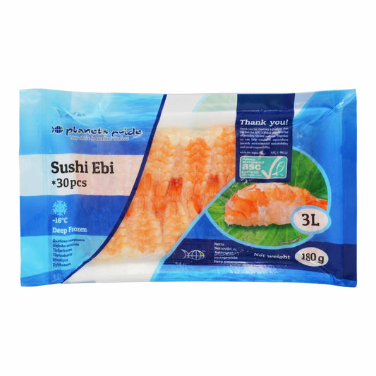 SUSHI EBI 3L ASC 30 x 180g PLANET'S PRIDE