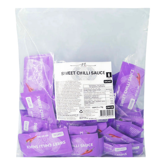 SWEET CHILI SAUCE SACHET (100PCS X 10G) 6 x 1kg TWIN DRAGON