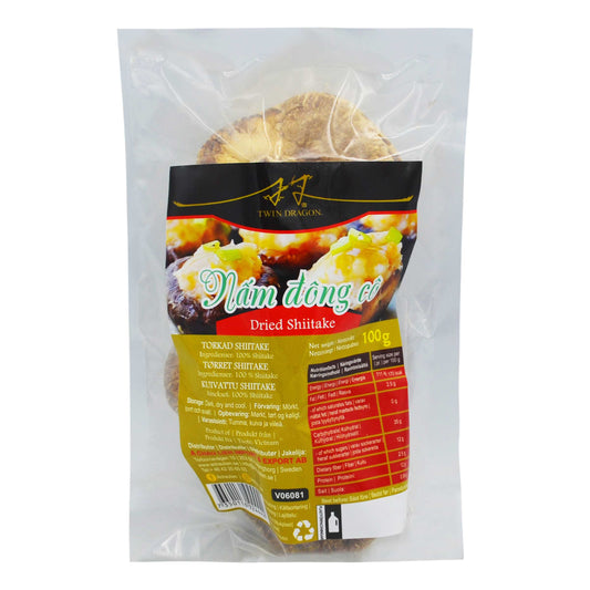 DRIED PREMIUM SHIITAKE 50 x 100g TWIN DRAGON