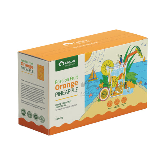 FREEZE-DRIED ORANGE PINEAPPLE PASSION FRUIT TROPICAL TEA 24 x 119g CIELVI