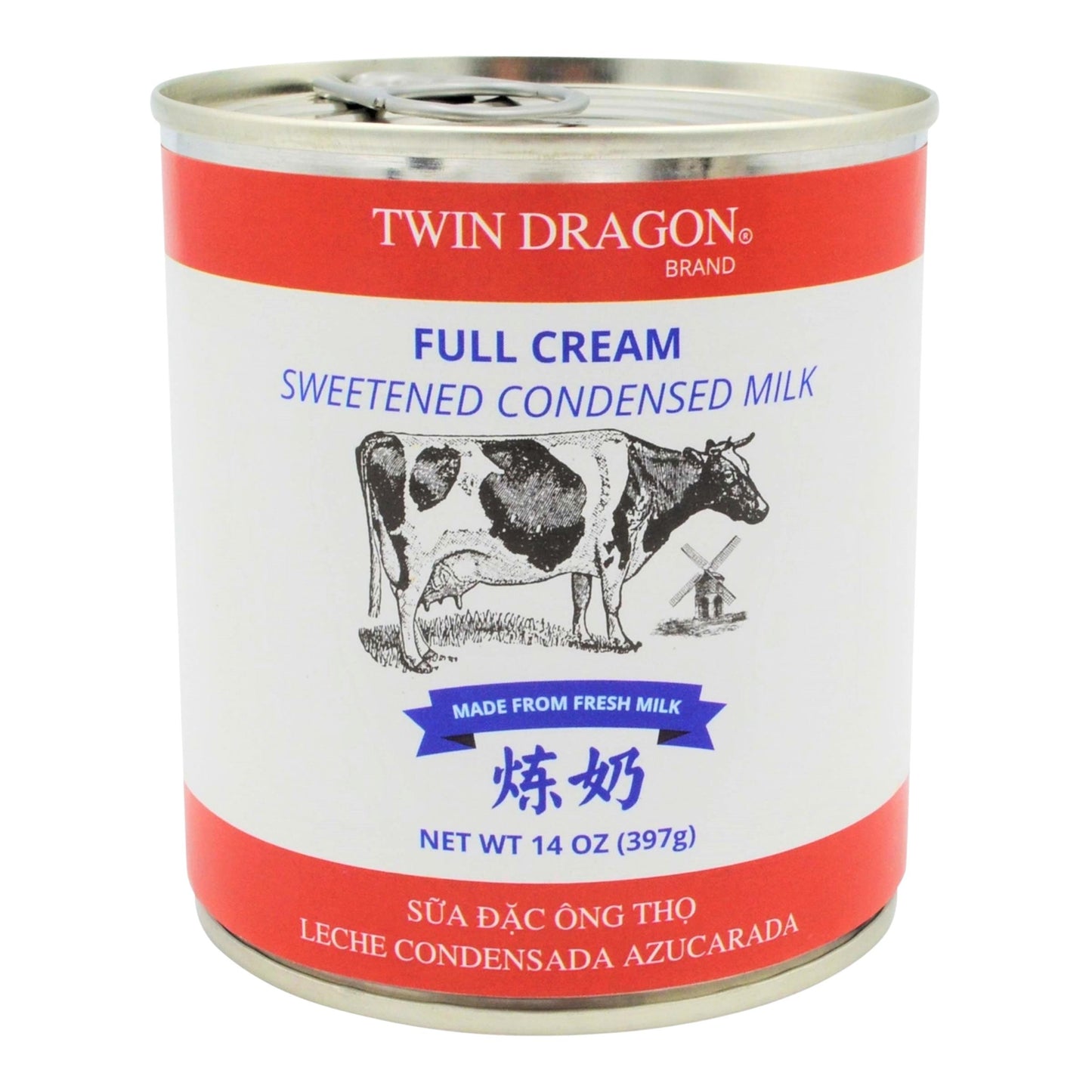 SWEETENED CONDENSED MILK 12 x 397g TWIN DRAGON