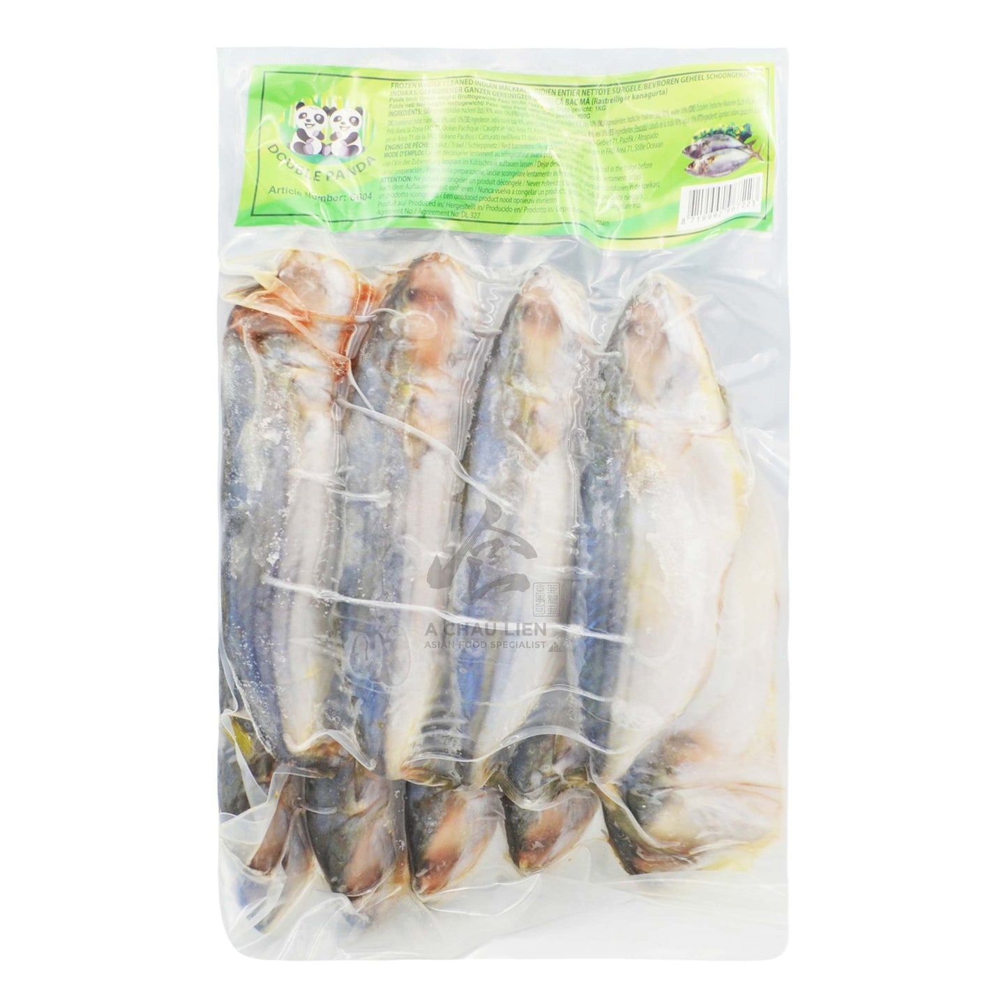 FROZEN MACKEREL WHOLE 10 x 1kg DOUBLE PANDA