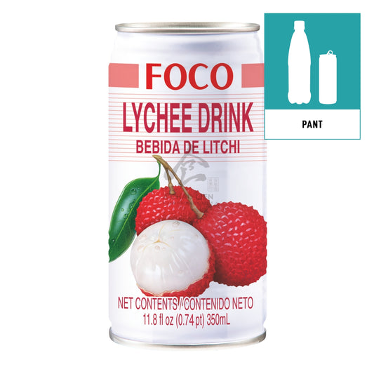 LYCHEE DRINK 24 x 350ml FOCO W/〈PANT〉