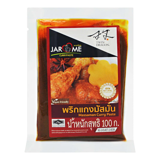 MASSAMAN CURRY PASTE (100G x 12PCS) 8 x 1.2kg JAROME x TWIN DRAGON