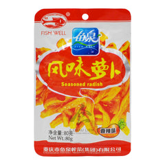 SEASONED RADISH SPICY FRAGRANT FLAVOR 100 x 80g FISHWELL