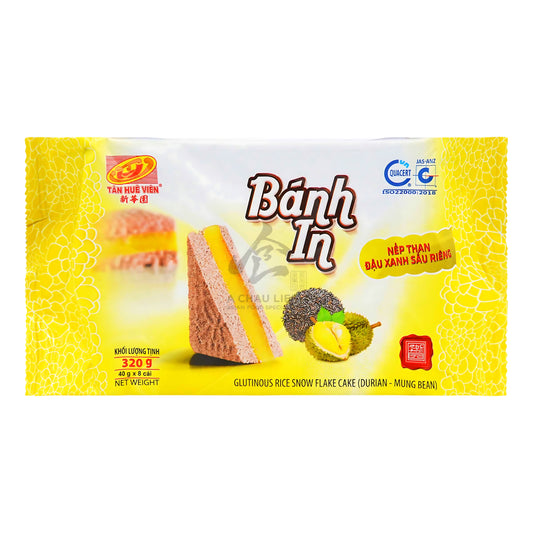 GLUTINOUS SNOWFLAKE MUNGBEAN DURIAN 30 x 320g TAN HUE VIEN