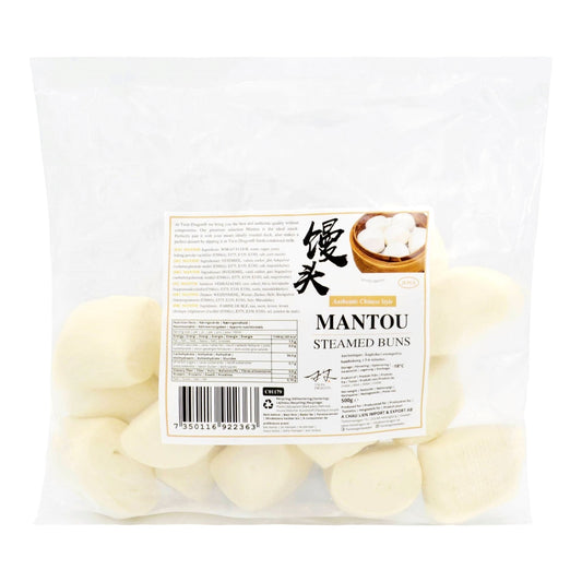 FROZEN MANTOU BUNS (20PCS) 12 x 500g TWIN DRAGON