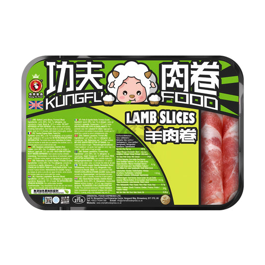 LAMB SLICES 20 x 400g KUNG FU FOOD