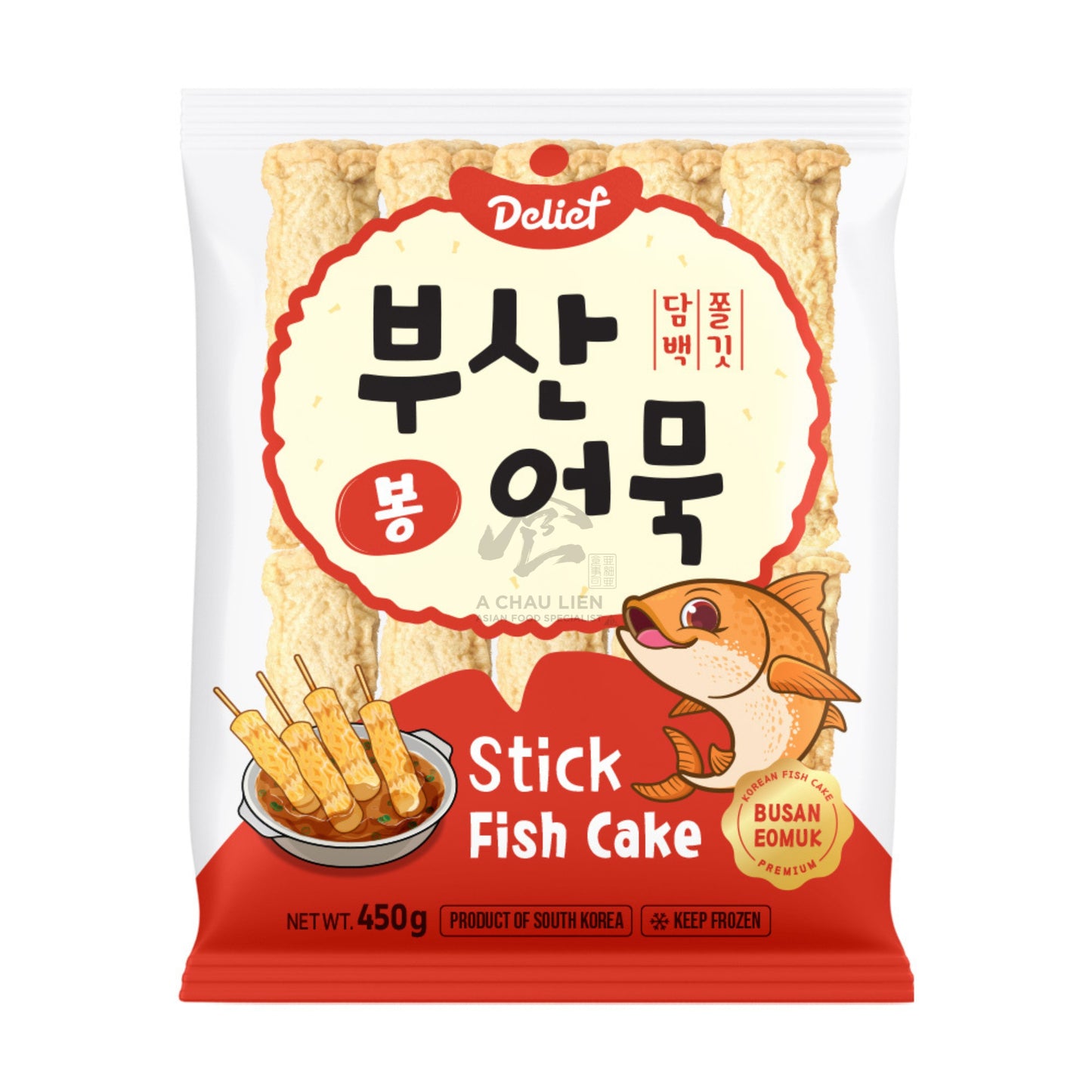 FROZEN KOREAN FISH CAKE STICK ROLL 20 x 450g DELIEF