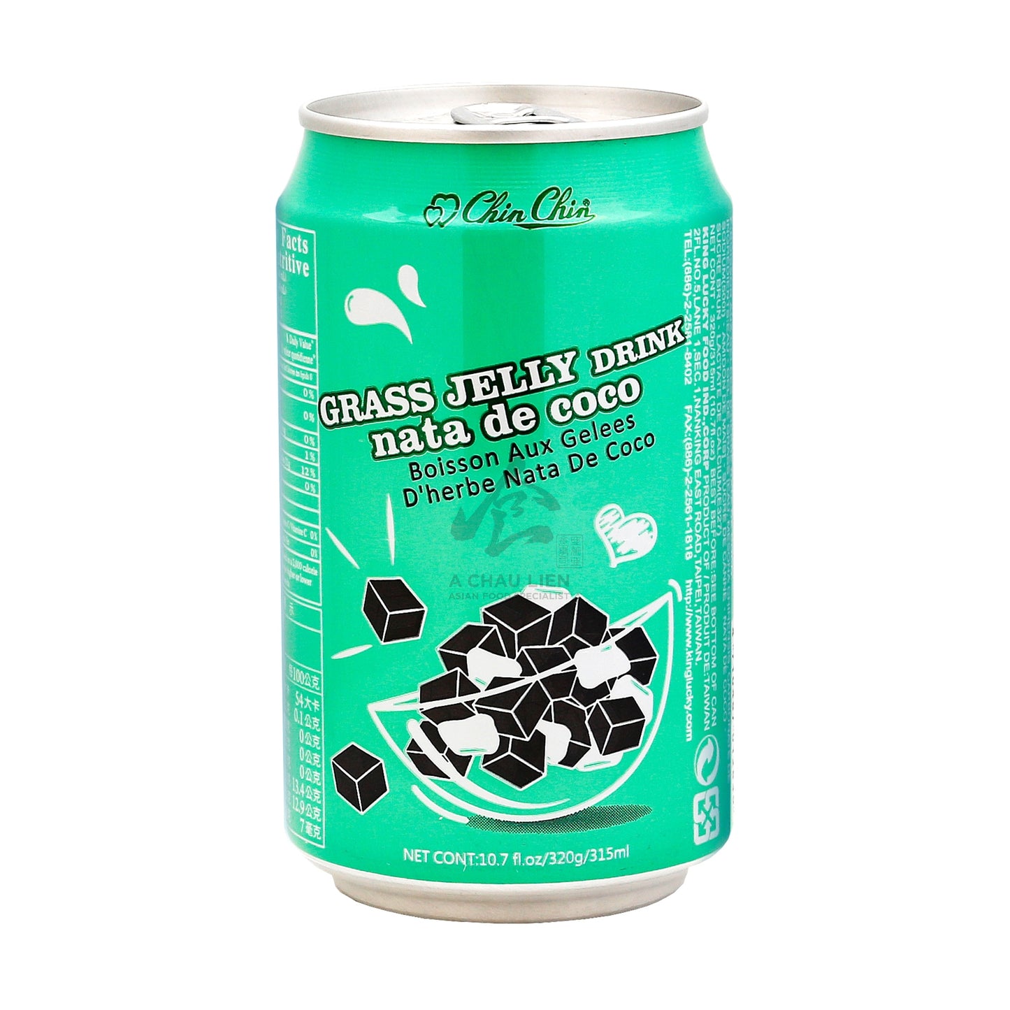 GRASS JELLY DRINK NATA DE COCO 24 x 315ml CHIN CHIN
