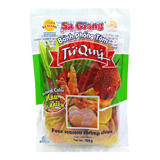 FOUR SEASONS SHRIMP CHIPS 120 x 100g SA GIANG