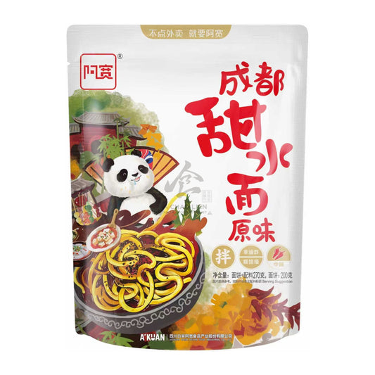 CHENGDU INSTANT WET NOODLE SWEET SPICY 20 x 270g A-KUAN