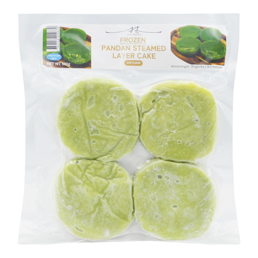 FROZEN PANDAN STEAMED LAYER CAKE 20 x 500g TWIN DRAGON