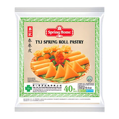 TYJ SPRING ROLL PASTRY GREEN (215MM X 40 SHEETS) 20 x 550g SPRING HOME