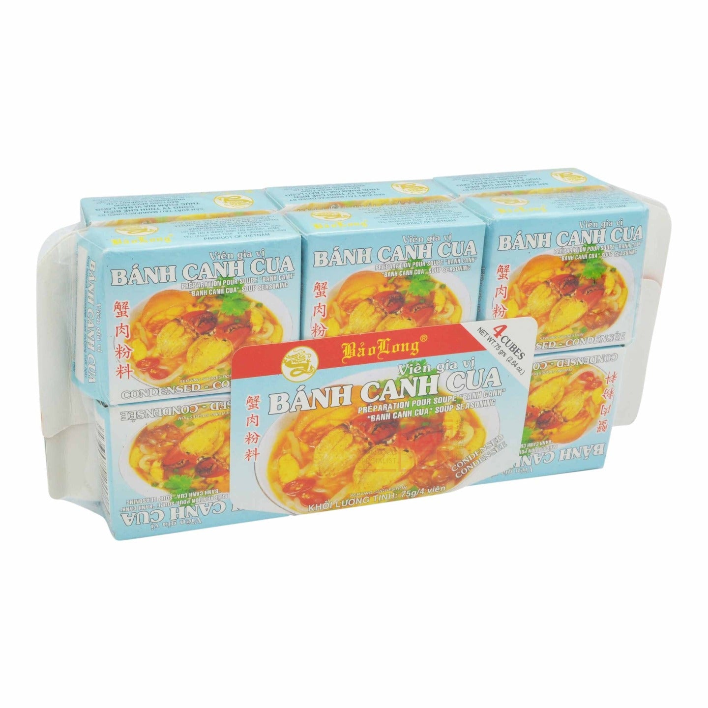 BANH CANH CUA SOUP SEASONING (75G X 12PCS) 12 x 900g BAO LONG