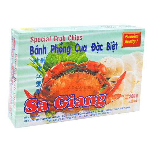 CRAB CHIPS 55 x 200g SA GIANG