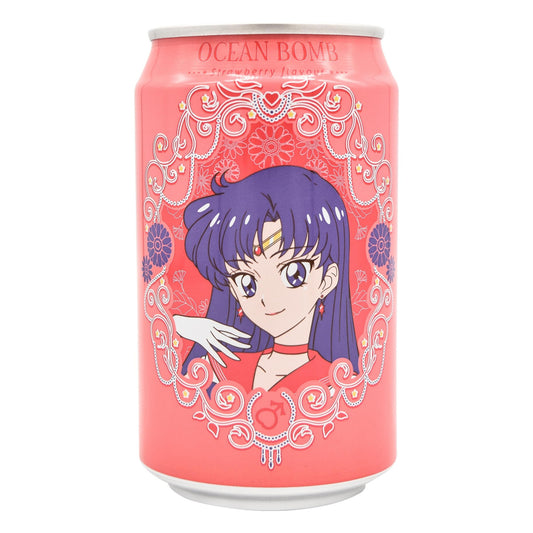 SAILOR MOON STRAWBERRY SPARKLING WATER 24 x 330ml OCEAN BOMB