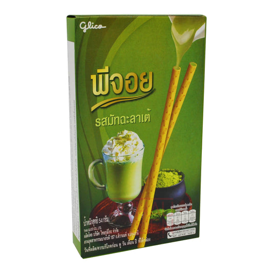 PEJOY POCKY BISCUIT STICK MATCHA GREEN TEA MILK (10PCS X 54G) 6 x 540g GLICO