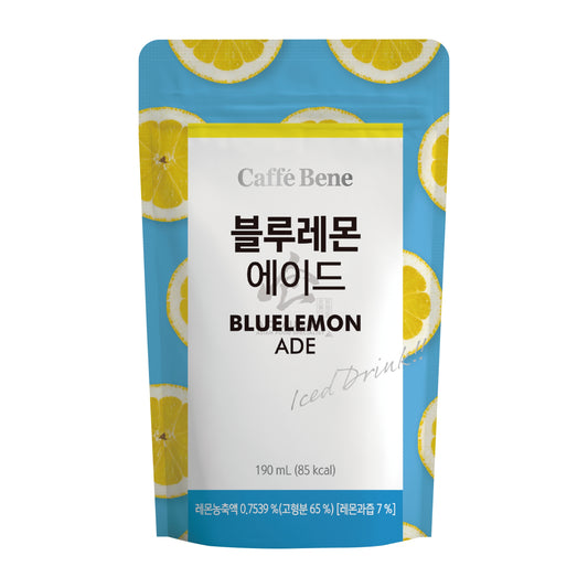BLUE LEMON ADE POUCH (10PCS X 190ML) 5 x 1.9L CAFFE BENE