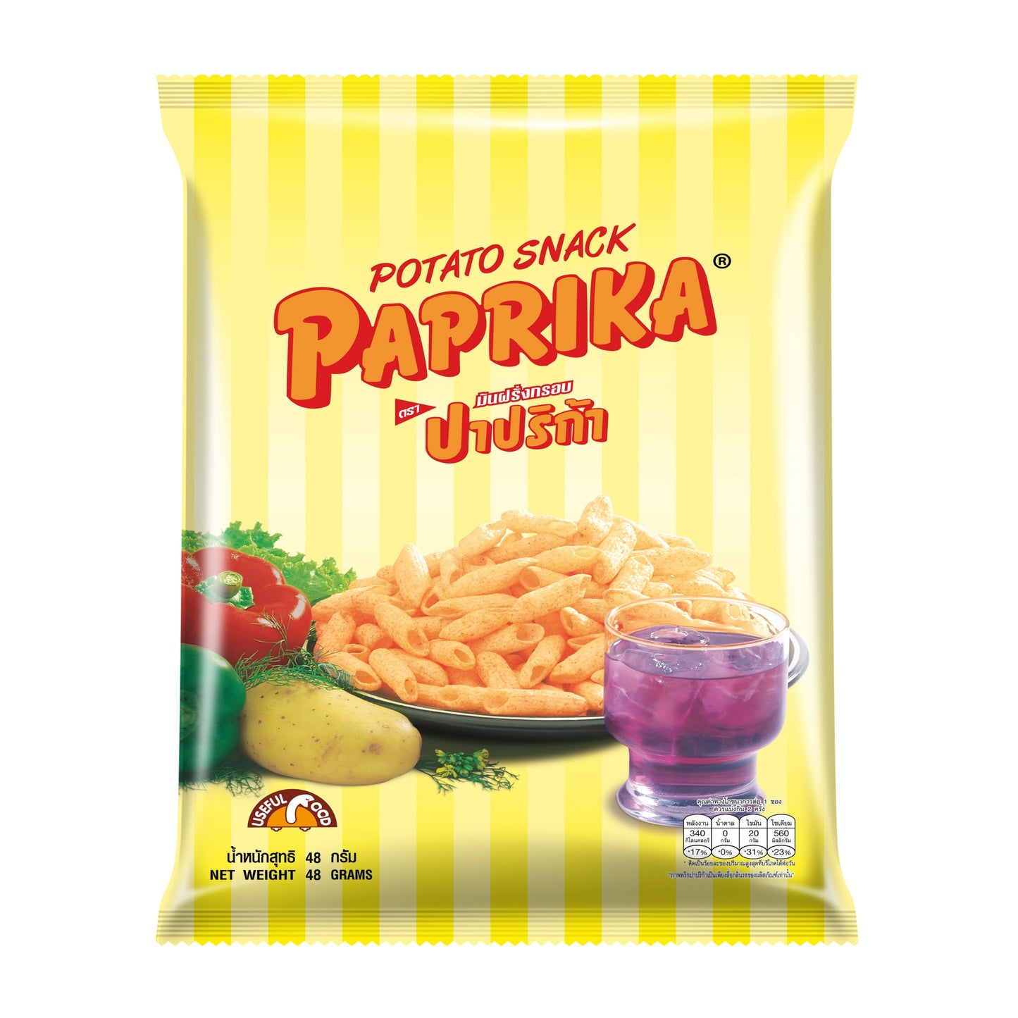 POTATO SNACK 18 x 48g PAPRIKA