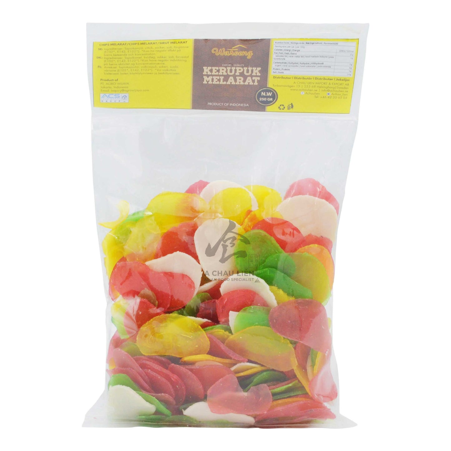 KERUPUK MELARAT COLOR CRACKERS 20 x 250g WAROENG