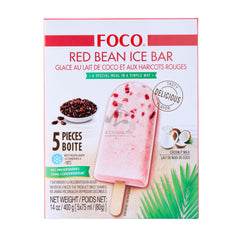 FROZEN RED BEAN ICE BAR (5PCS X 80G) 6 x 400g FOCO