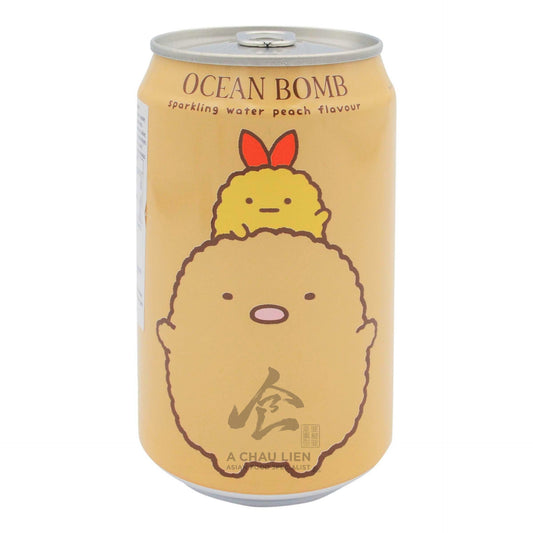 SUMIKKOGURASHI PEACH SPARKLING WATER 24 x 330ml OCEAN BOMB
