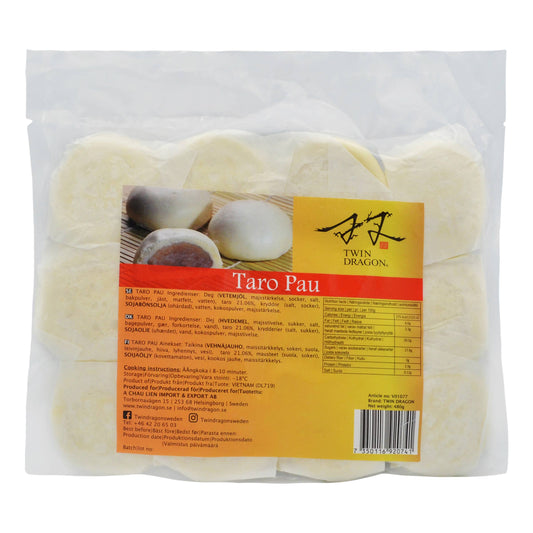 FROZEN TARO PAU 12 x 480g TWIN DRAGON