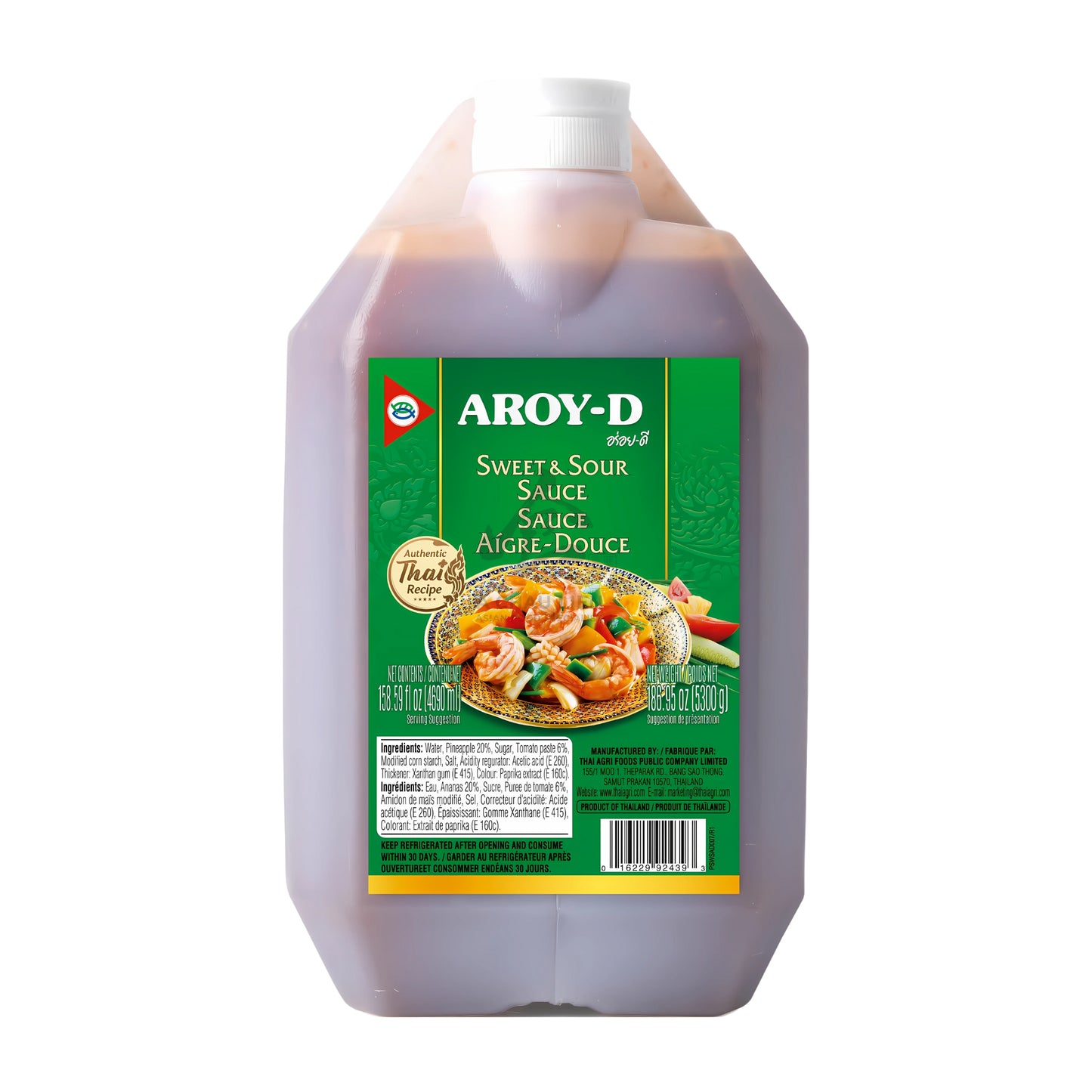SWEET AND SOUR SAUCE 4 x 4.69L AROY-D