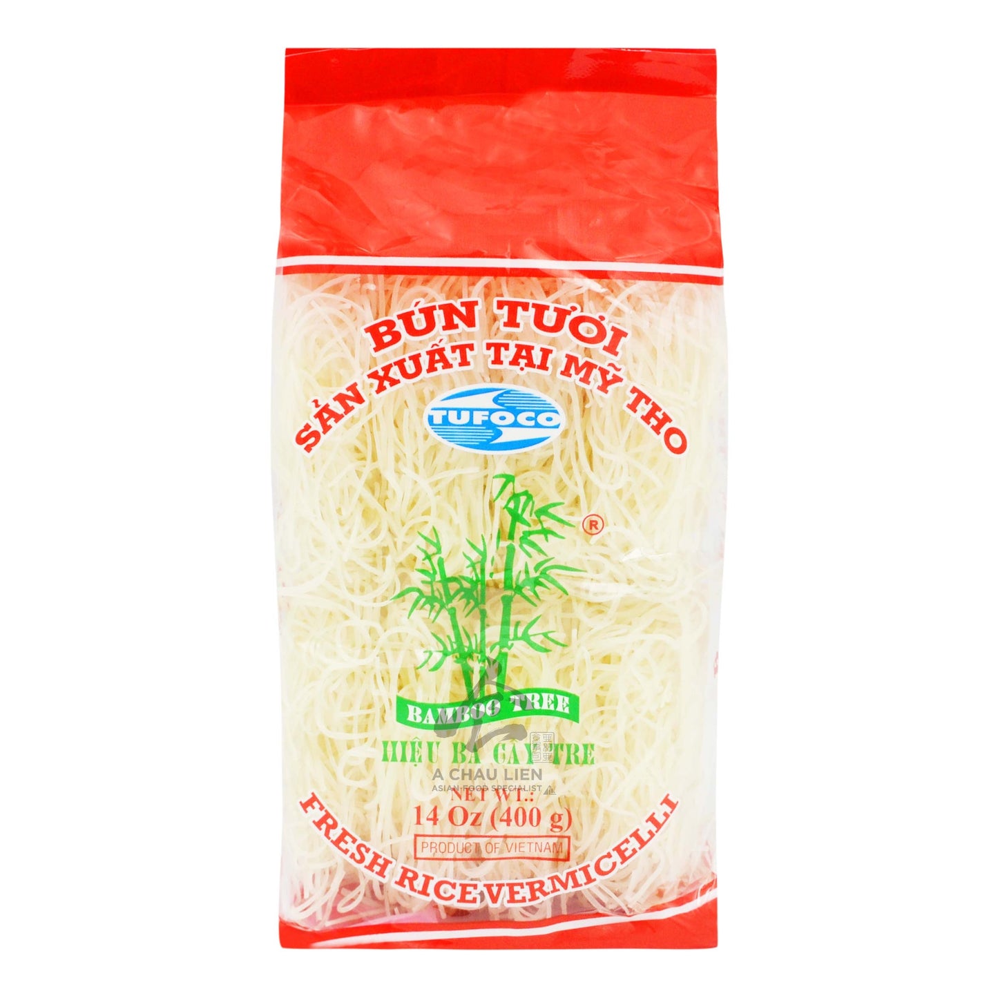 RICE VERMICELLI SQUARE 30 x 400g BAMBOO TREE RED