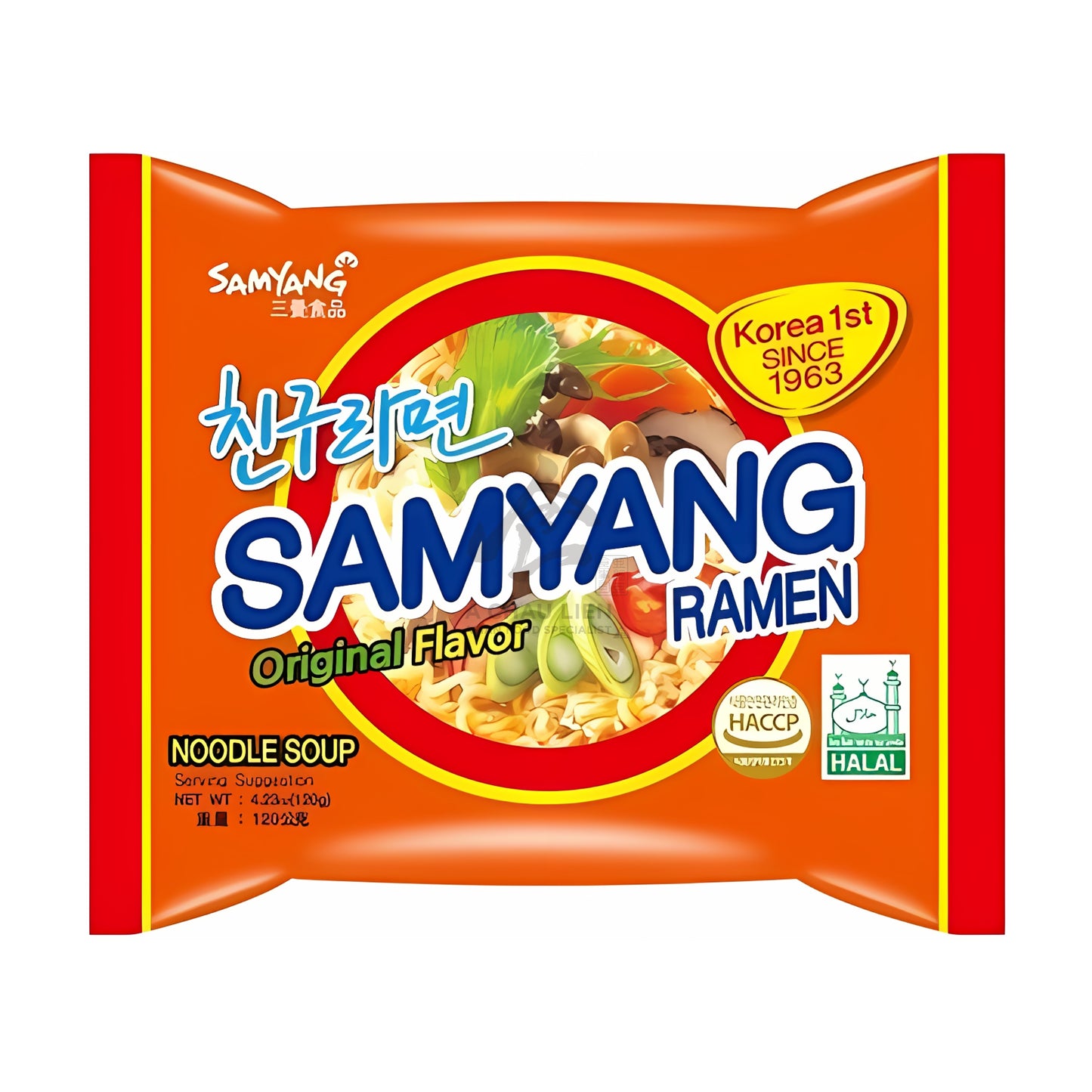 SAMYANG RAMEN ORIGINAL BEEF 20 x 120g SAMYANG
