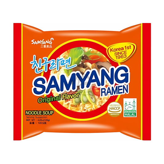 SAMYANG RAMEN ORIGINAL BEEF 20 x 120g SAMYANG
