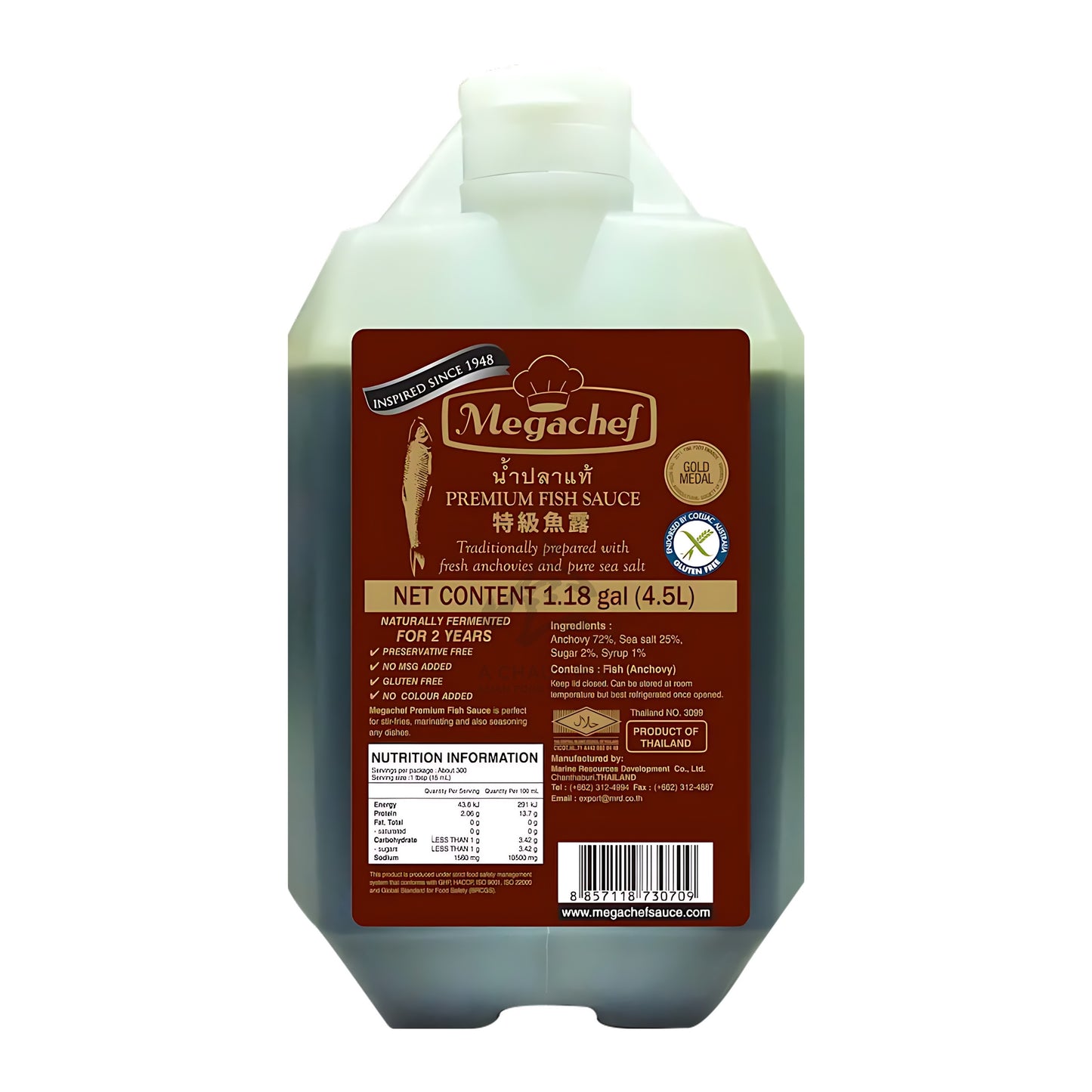 PREMIUM FISH SAUCE 3 x 4.5L MEGACHEF