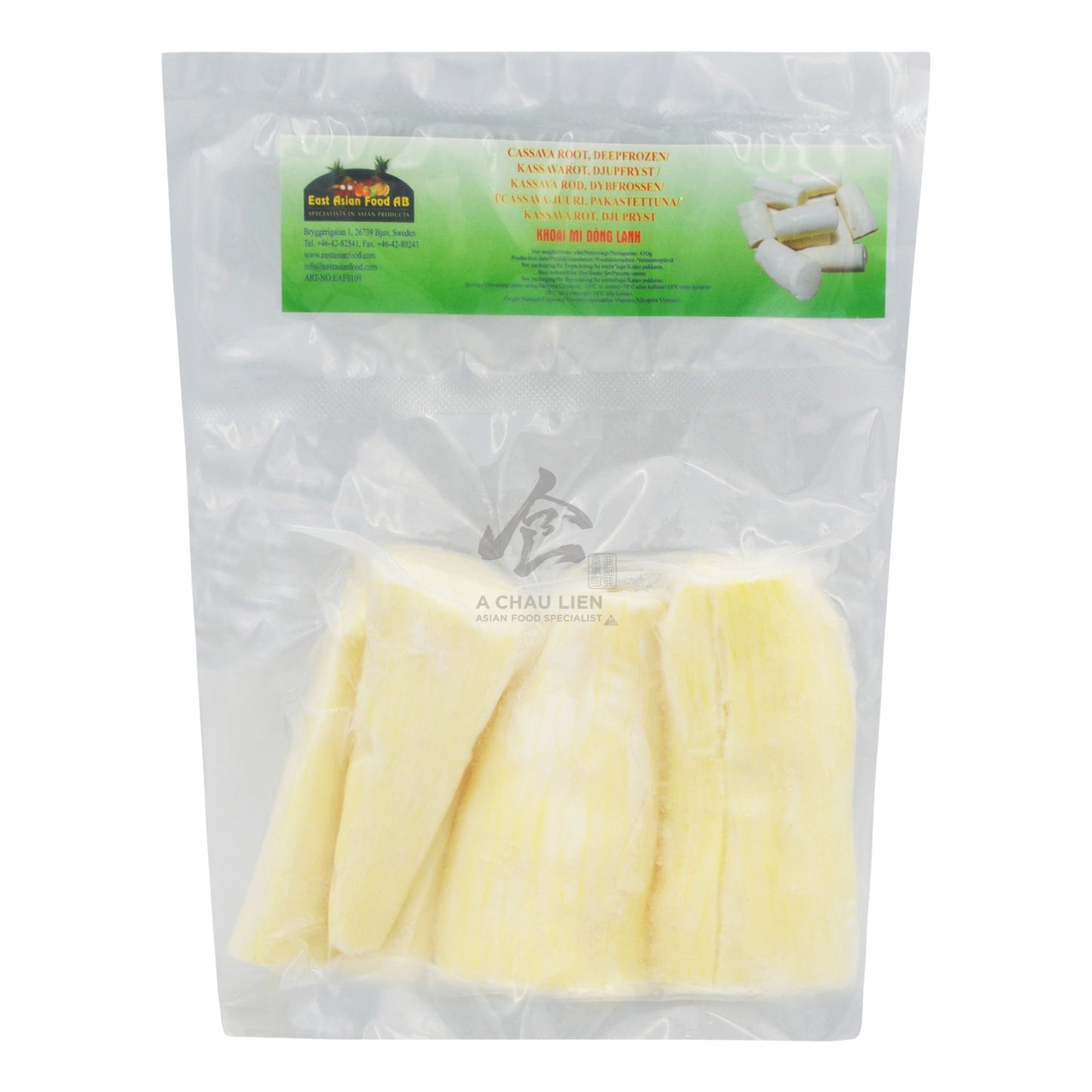 FROZEN CASSAVA 26 x 450g EAF
