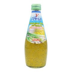 LEMONGRASS DRINK W/ BASIL SEED 24 x 290ml V-FRESH