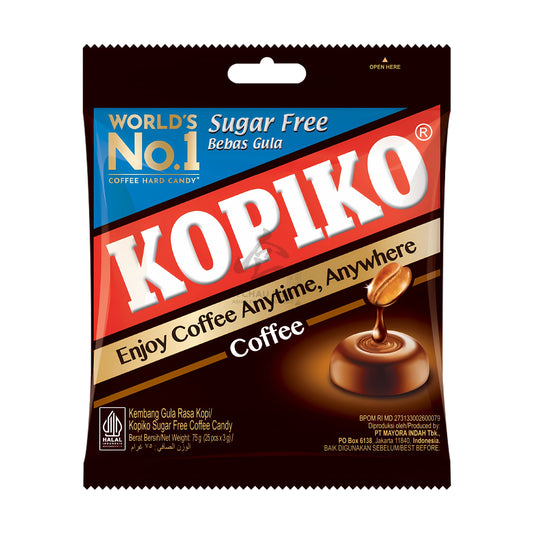COFFEE CANDY SUGAR FREE 24 x 75g KOPIKO