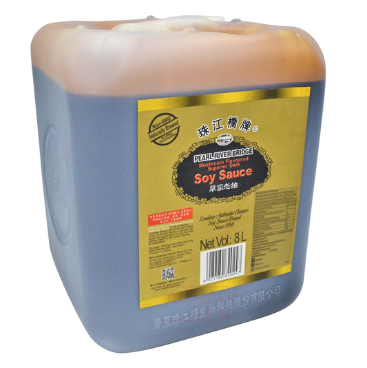 MUSHROOM FLAVOURED SUPERIOR DARK SOY SAUCE 2 x 8000ml PEARL RIVER BRIDGE
