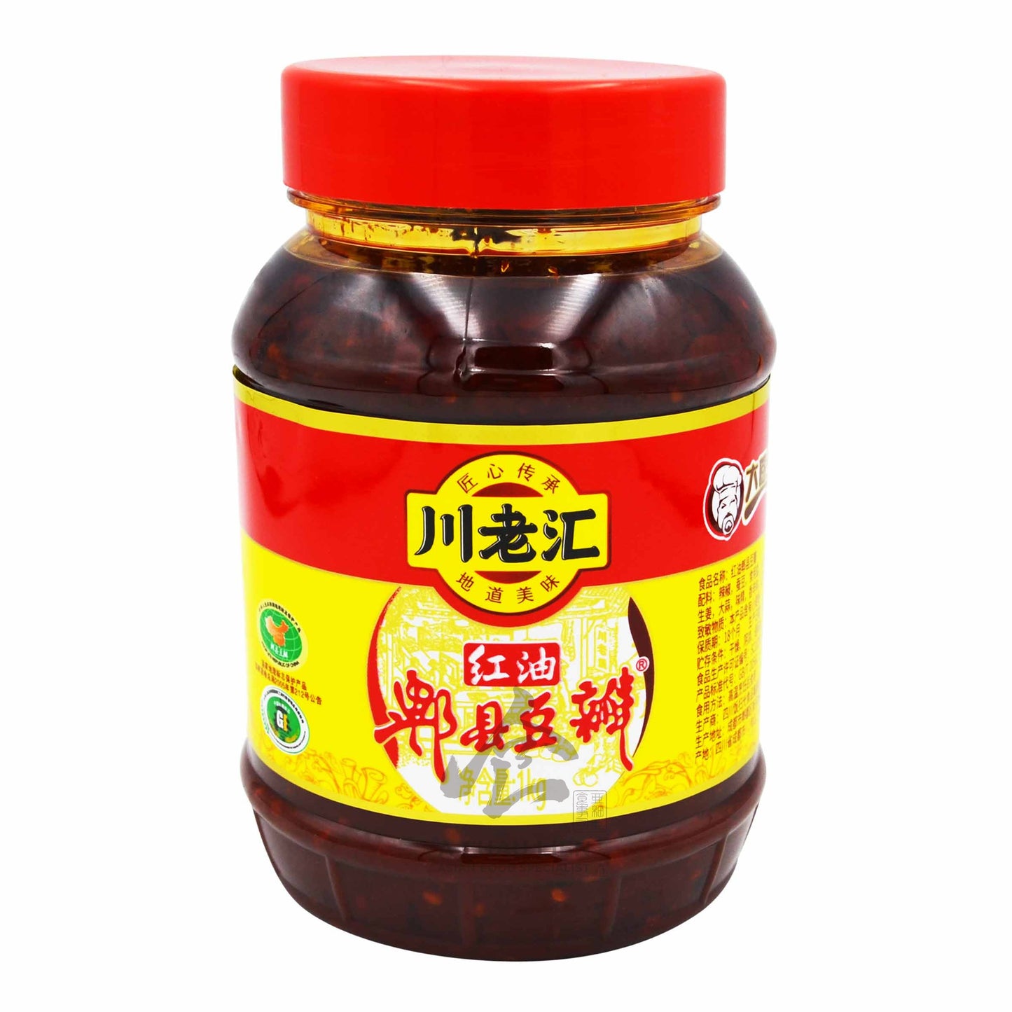 BEAN PASTE IN CHILI OIL 12 x 1kg CHUANG LAO HUI