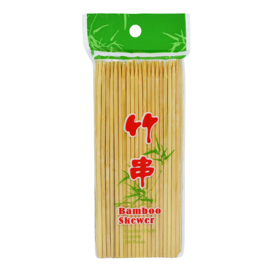 BAMBOO SKEWERS 150MM 200 x 150mm TWIN DRAGON
