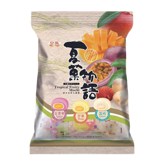 TROPICAL FRUITY MOCHI 24 x 120g ROYAL FAMILY
