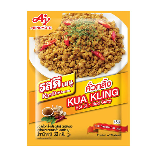 ROSDEE MENU HOT STIR-FRIED CURRY KUA KLING (10PCS X 30G) 10 x 300g AJINOMOTO