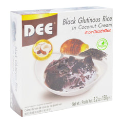 FROZEN BLACK STICKY RICE IN COCONUT CREAM 12 x 150g DEE