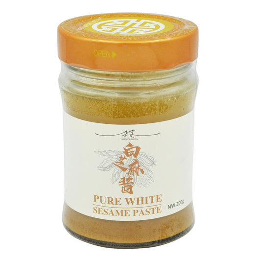 PURE WHITE SESAME PASTE 12 x 200g TWIN DRAGON