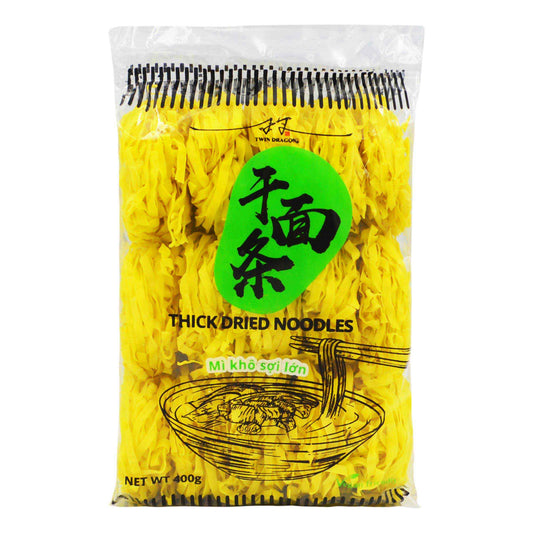 THICK DRIED NOODLES 30 x 400g TWIN DRAGON