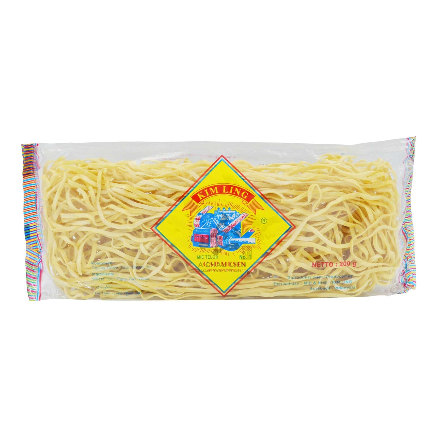 MIE KIM LING PANJANG KASAR NOODLES 20 x 200g MIE TELUR
