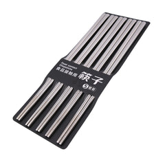 STAINLESS STEEL CHOPSTICKS 24CM 100 x 5 pairs TWIN DRAGON
